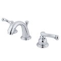 Kingston Brass KB911FL Widespread Bathroom Faucet, Polished Chrome KB911FL